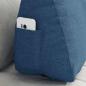 Preview: Rücken Kissen Blau 60 x 20 x 50 cm Stoff