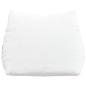 Preview: Rückenkissen Weiß 60 x 20 x 50 cm Stoff