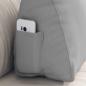 Preview: Rücken Kissen Wolkengrau 60 x 20 x 50 cm Stoff