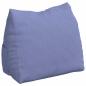 Preview: Rücken Kissen Jeans blau 60 x 20 x 50 cm Stoff