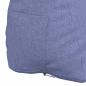 Preview: Rücken Kissen Jeans blau 60 x 20 x 50 cm Stoff