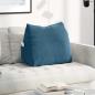 Preview: ARDEBO.de - Rücken Kissen Blau 60 x 20 x 50 cm Cordstoff