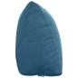 Preview: Rücken Kissen Blau 60 x 20 x 50 cm Cordstoff