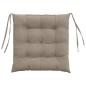 Preview: Sitzkissen 4 pcs Taupe 40 x 40 cm Mikrofaserstoff