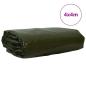 Preview: Plane 650g / m² Olive Grün 4 x 4 m Canvas mit PVC-Beschichtung