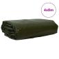 Preview: Plane 650g / m² Olive Grün 4 x 8 m Canvas mit PVC-Beschichtung