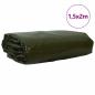 Preview: Plane 650g / m² Olive Grün 1,5 x 2 m Canvas mit PVC-Beschichtung