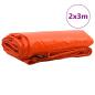Preview: Plane 650g / m² Orange 2 x 3 m Canvas mit PVC-Beschichtung