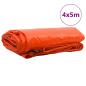 Preview: Plane 650g / m² Orange 4 x 5 m Canvas mit PVC-Beschichtung