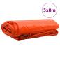 Preview: Plane 650g / m² Orange 5 x 8 m Canvas mit PVC-Beschichtung
