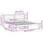 Preview: Bettgestell mit Kopfteil Hellgrau 160 x 200 cm Stoff