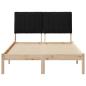 Preview: Bettgestell mit Kopfteil Braun 120 x 190 cm Stoff