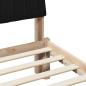 Preview: Bettgestell mit Kopfteil Braun 120 x 190 cm Stoff