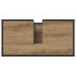 Preview: Badezimmer Waschbecken Schrank Artisan-Eiche 65 x 33 x 60 cm