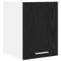 Preview: Hängeschrank Riga Schwarze Eiche und Weiß 30 x 31 x 40 cm