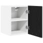 Preview: Hängeschrank Riga 2 pcs Schwarze Eiche und Weiß 30 x 31 x 40 cm