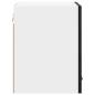 Preview: Hängeschrank Riga 2 pcs Schwarze Eiche und Weiß 30 x 31 x 40 cm
