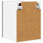 Preview: Hängeschrank Riga 2 pcs Schwarze Eiche und Weiß 30 x 31 x 40 cm