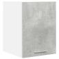 Preview: Hängeschrank mit Regal Riga Betongrau und Weiß 30 x 31 x 40 cm