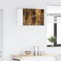 Preview: Hängeschrank mit Regal Riga 2 pcs Geräucherte Eiche und Weiß