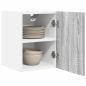 Preview: Hängeschrank mit Tür Riga Grau Sonoma und Weiß 30 x 31 x 40 cm