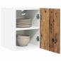 Preview: Hängeschrank 2 stk. Altes Holz und Weiß Holzwerkstoff