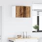 Preview: Hängeschrank 2 stk. Altes Holz und Weiß Holzwerkstoff