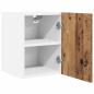 Preview: Hängeschrank 2 stk. Altes Holz und Weiß Holzwerkstoff