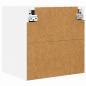 Preview: ARDEBO.de - Hängeschrank mit Regal Riga Weiß 40 x 31 x 40 cm Holzwerkstoff