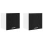 Preview: Hängeschrank Riga 2 pcs Schwarze Eiche und Weiß 40 x 31 x 40 cm