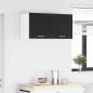 Preview: Hängeschrank Riga 2 pcs Schwarze Eiche und Weiß 40 x 31 x 40 cm