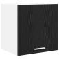 Preview: Hängeschrank Riga 2 pcs Schwarze Eiche und Weiß 40 x 31 x 40 cm