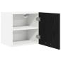 Preview: Hängeschrank Riga 2 pcs Schwarze Eiche und Weiß 40 x 31 x 40 cm