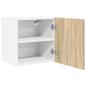 Preview: Hängeschrank Riga 2 pcs Sonoma-Eiche und Weiß 40 x 31 x 40 cm