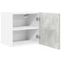 Preview: Hängeschrank Riga 2 pcs Betongrau und Weiß 40 x 31 x 40 cm