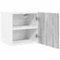 Preview: Hängeschrank mit Tür Riga Grau Sonoma und Weiß 40 x 31 x 40 cm