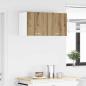 Preview: Hängeschrank Riga Artisan-Eiche und Weiß 40 x 31 x 40 cm