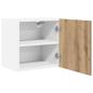 Preview: Hängeschrank Riga Artisan-Eiche und Weiß 40 x 31 x 40 cm