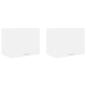 Preview: Hängeschrank Riga 2 pcs Weiß 50 x 31 x 40 cm Holzwerkstoff