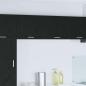Preview: ARDEBO.de - Hängeschrank Riga 2 pcs Schwarze Eiche und Weiß 50 x 31 x 40 cm