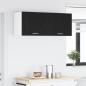 Preview: Hängeschrank Riga 2 pcs Schwarze Eiche und Weiß 50 x 31 x 40 cm