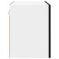 Preview: Hängeschrank Riga 2 pcs Schwarze Eiche und Weiß 50 x 31 x 40 cm