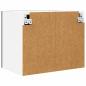 Preview: Hängeschrank Riga 2 pcs Schwarze Eiche und Weiß 50 x 31 x 40 cm