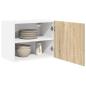 Preview: Hängeschrank Riga 2 pcs Sonoma-Eiche und Weiß 50 x 31 x 40 cm