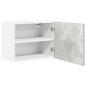Preview: Hängeschrank Riga 2 pcs Betongrau und Weiß 50 x 31 x 40 cm