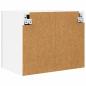 Preview: ARDEBO.de - Hängeschrank mit Tür Riga Grau Sonoma und Weiß 50 x 31 x 40 cm
