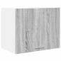 Preview: Hängeschrank mit Tür Riga Grau Sonoma und Weiß 50 x 31 x 40 cm