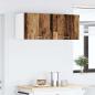 Preview: Hängeschrank 2 stk. Altes Holz und Weiß Holzwerkstoff