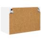 Preview: Hängeschrank mit Regal Riga Weiß 60 x 31 x 40 cm Holzwerkstoff