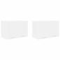 Preview: Hängeschrank Riga 2 pcs Weiß 60 x 31 x 40 cm Holzwerkstoff
